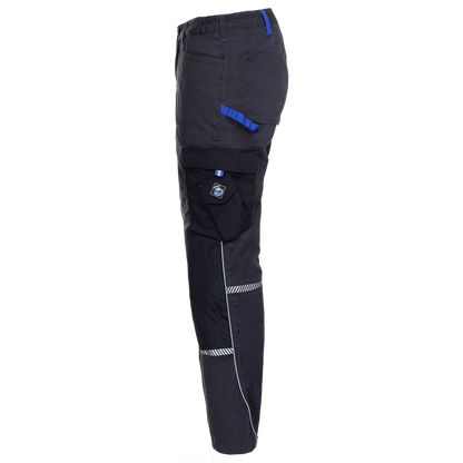 Work trousers PRISMA GREY/ROYAL BLUE - 3