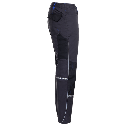 Work trousers PRISMA GREY/ROYAL BLUE - 4
