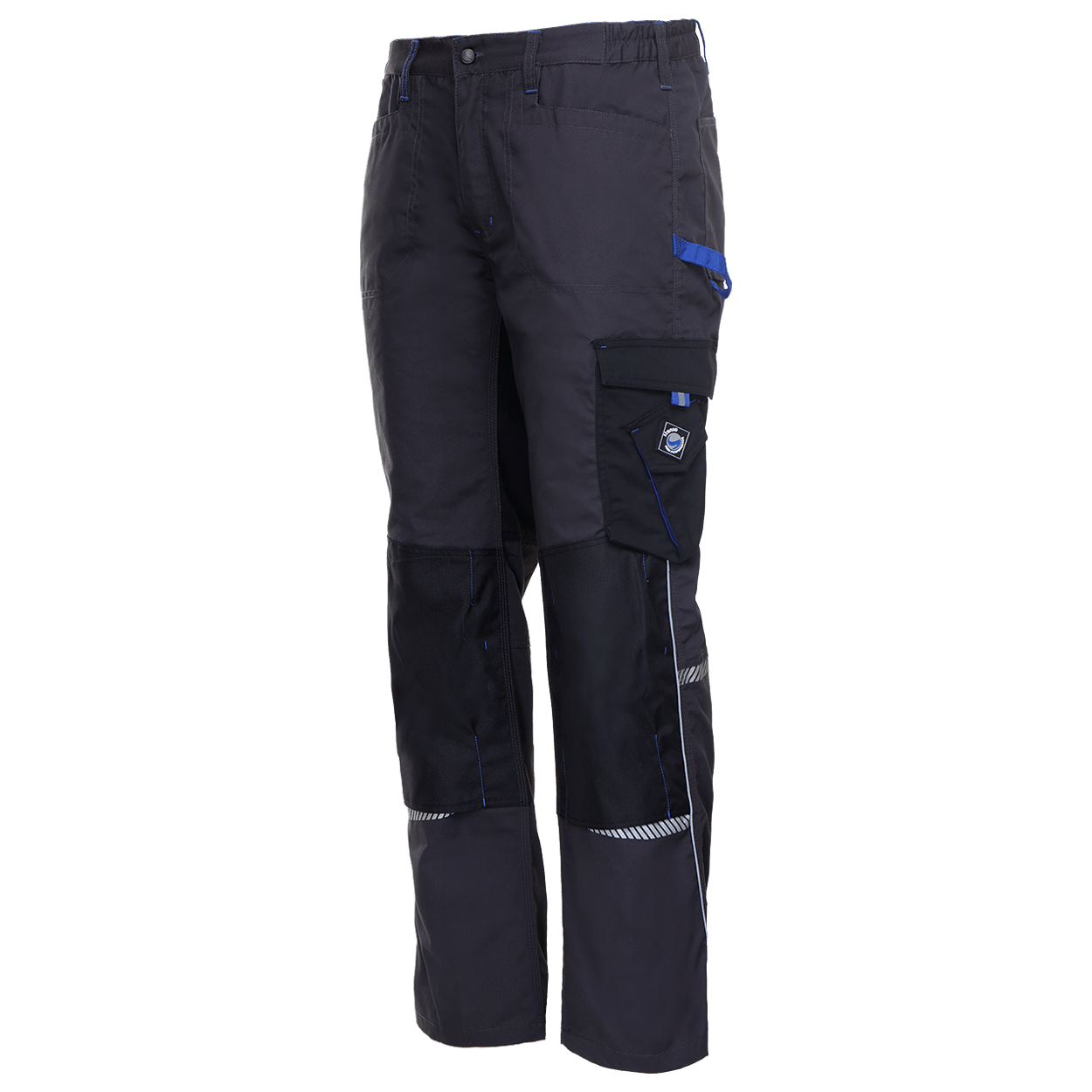 Work trousers PRISMA GREY/ROYAL BLUE - 6
