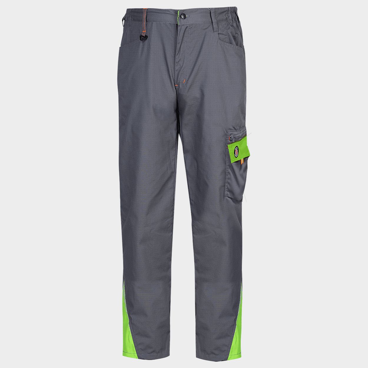 Work trousers PRISMA LIGHT STRETCH GREY/GREEN - 1