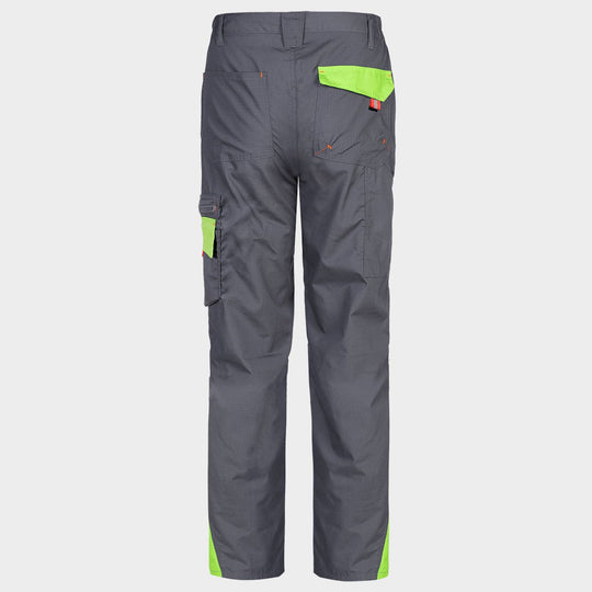 Pantaloni de lucru PRISMA LIGHT STRETCH GRI/VERDE - 2