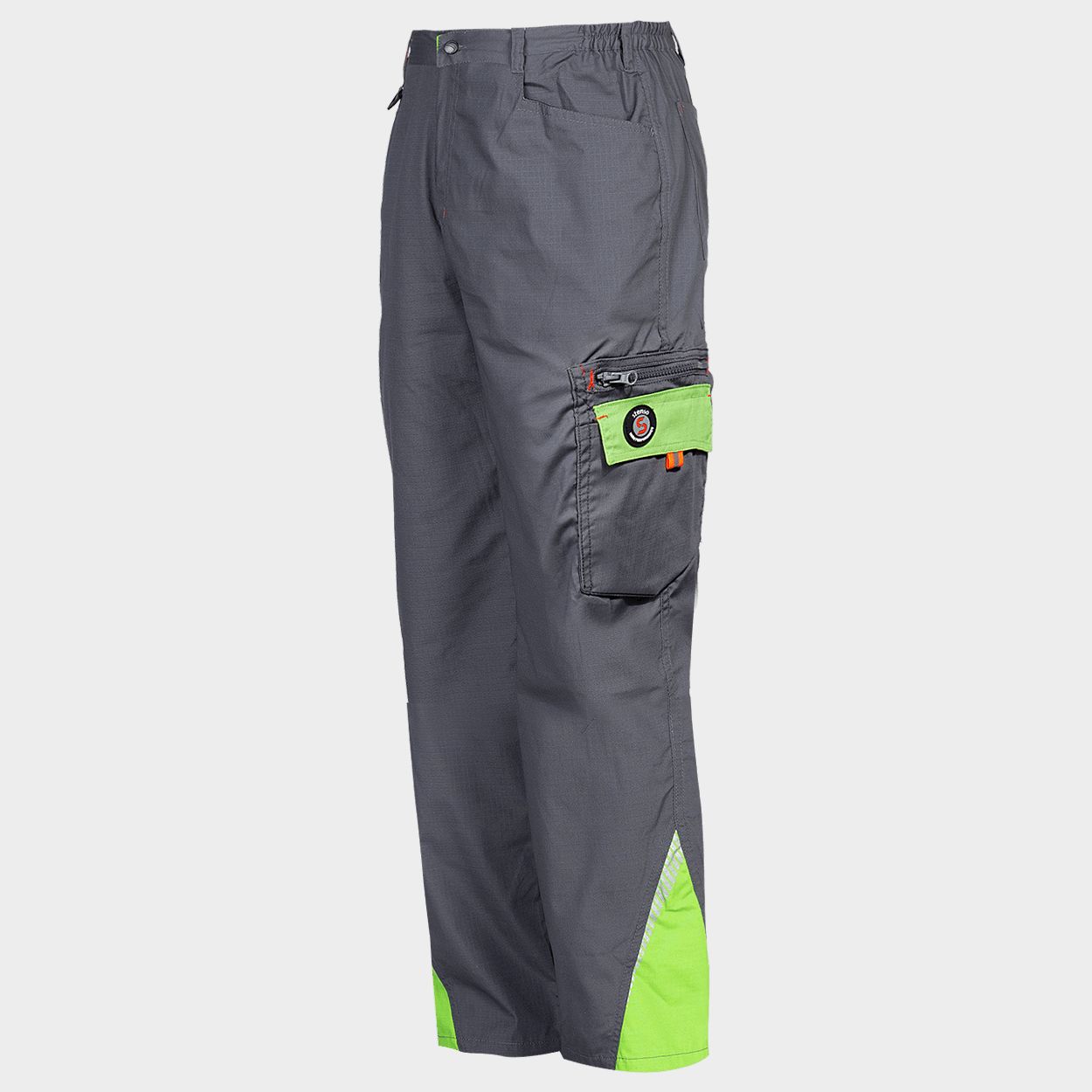 Work trousers PRISMA LIGHT STRETCH GREY/GREEN - 4