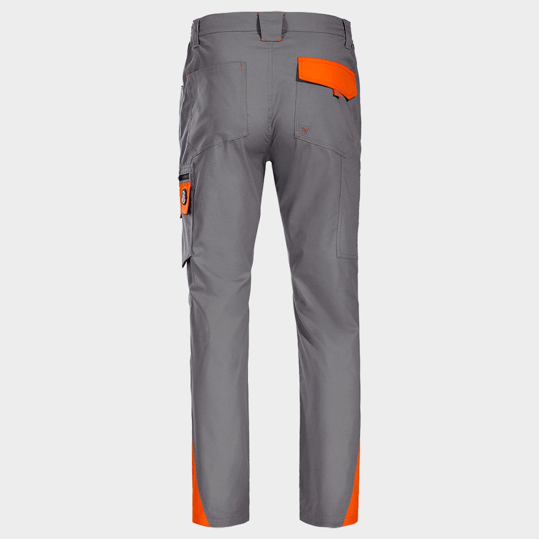 Παντελόνι εργασίας PRISMA LIGHT STRETCH GREY/ORANGE - 2