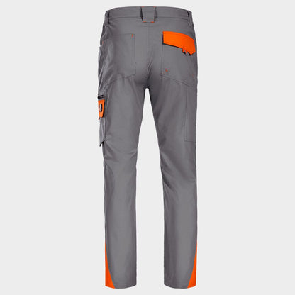 Παντελόνι εργασίας PRISMA LIGHT STRETCH GREY/ORANGE - 2