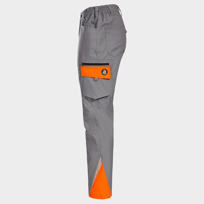 Παντελόνι εργασίας PRISMA LIGHT STRETCH GREY/ORANGE - 3