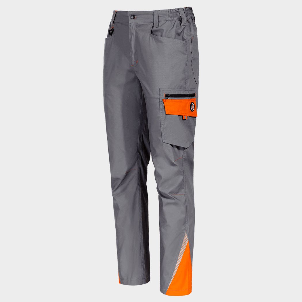 Παντελόνι εργασίας PRISMA LIGHT STRETCH GREY/ORANGE - 4