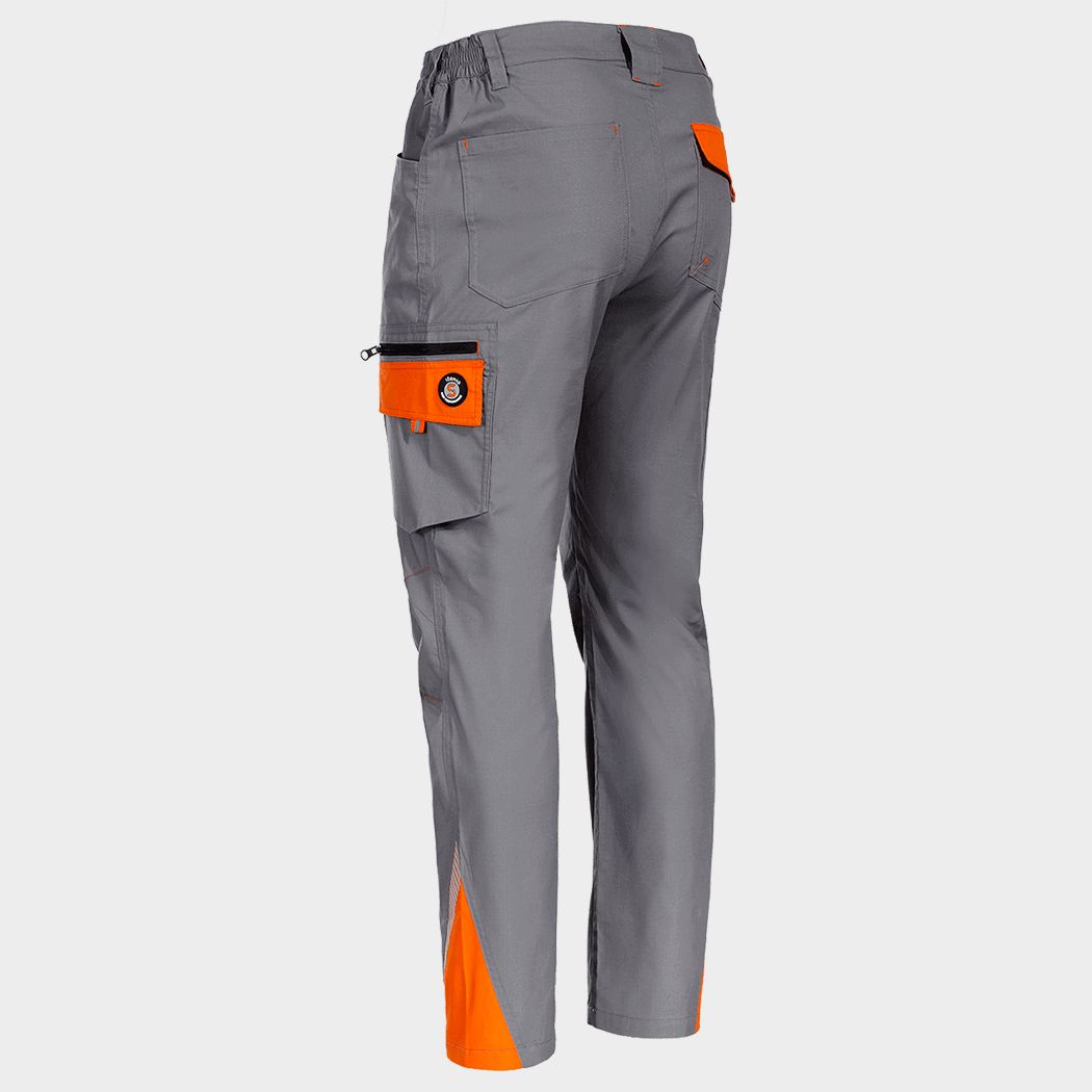 Παντελόνι εργασίας PRISMA LIGHT STRETCH GREY/ORANGE - 5