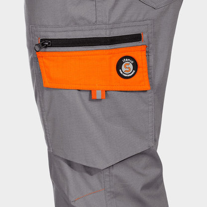 Παντελόνι εργασίας PRISMA LIGHT STRETCH GREY/ORANGE - 7