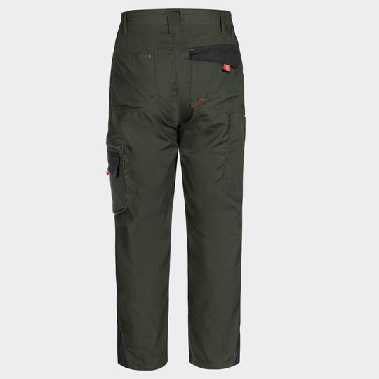 Pantaloni de lucru PRISMA LIGHT STRETCH KAKI/NEGRU - 2