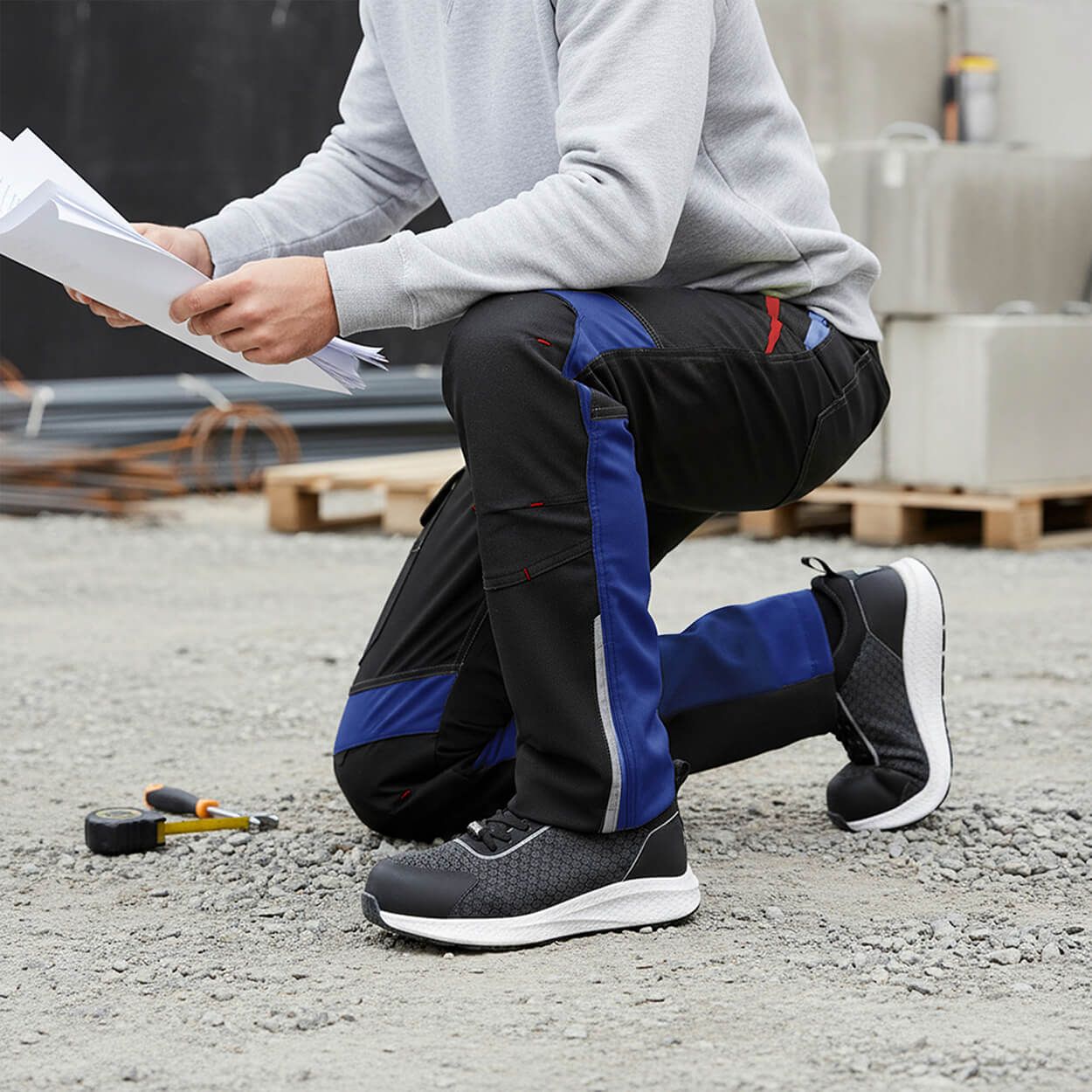 Pantaloni de lucru PRISMA SOFTSHELL 2.0 ALBASTRU NEGRU/ÎNCHIS - 3