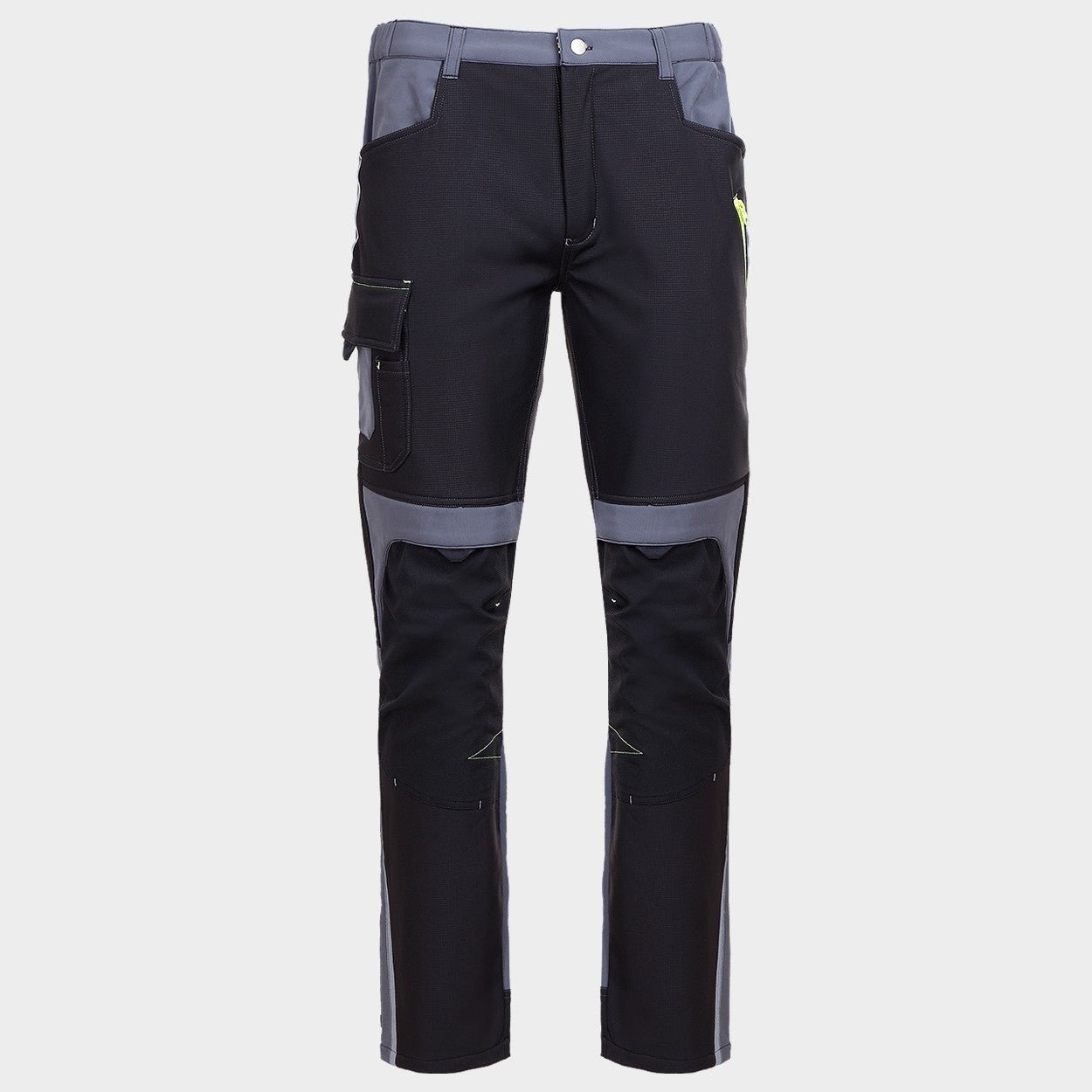Work trousers PRISMA SOFTSHELL 2.0 BLACK/GREY - 1