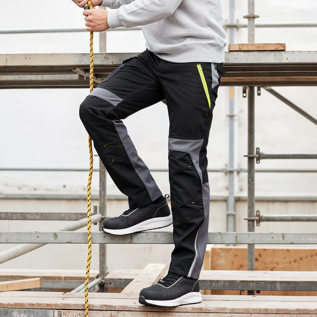 Work trousers PRISMA SOFTSHELL 2.0 BLACK/GREY - 3