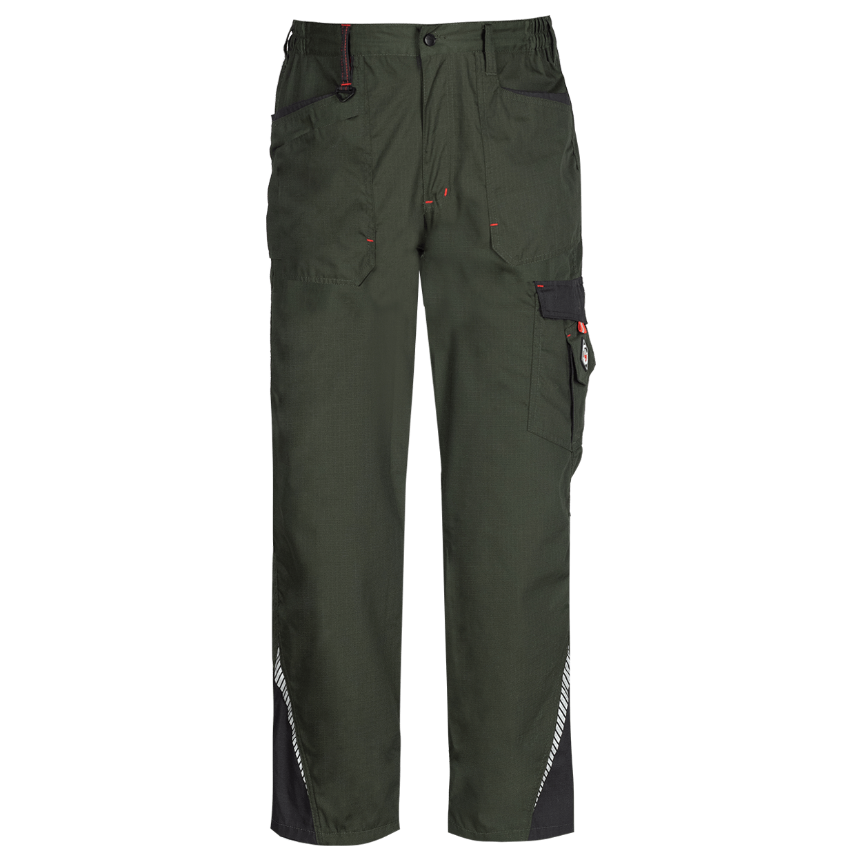 Work trousers PRISMA SUMMER OLIVE/BLACK - 1