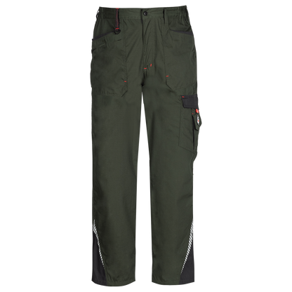 Work trousers PRISMA SUMMER OLIVE/BLACK - 1