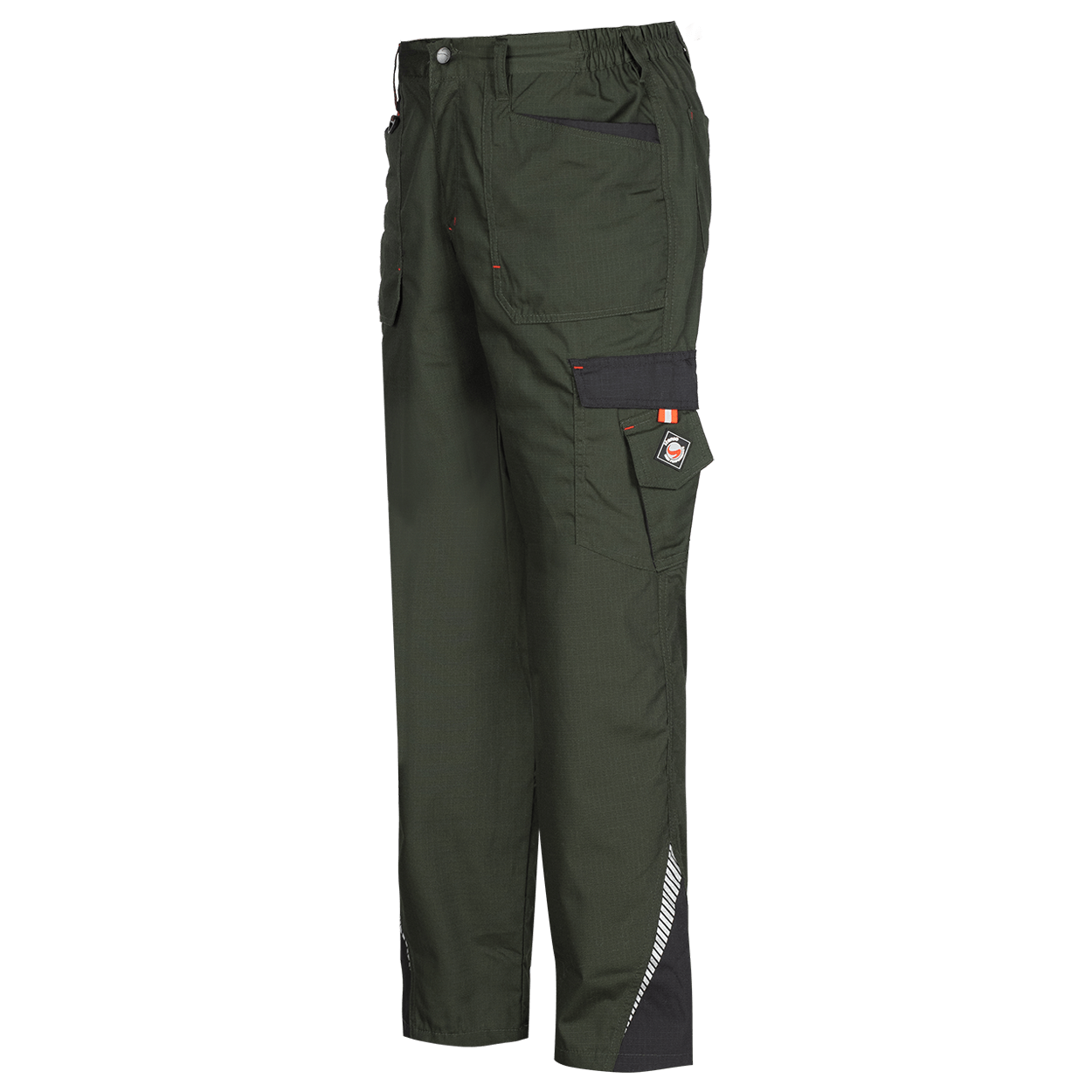 Work trousers PRISMA SUMMER OLIVE/BLACK - 3