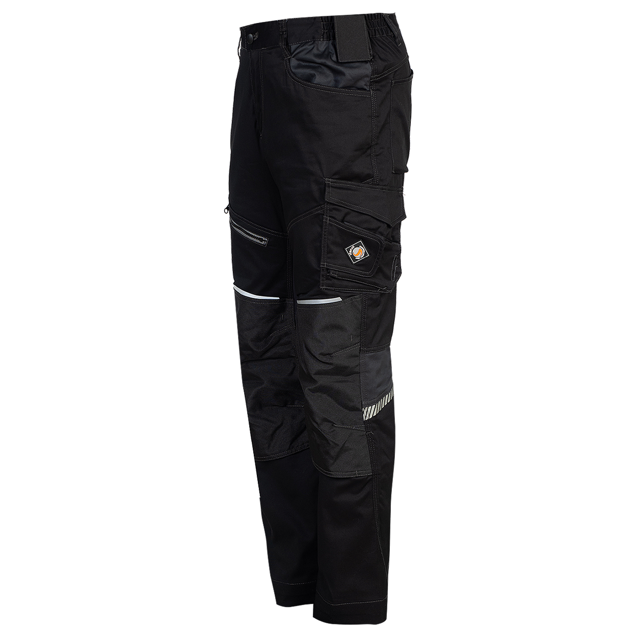 Pantaloni de lucru REVOLT 4STRETCH NEGRU/GRI ÎNCHIS/GRI - 5