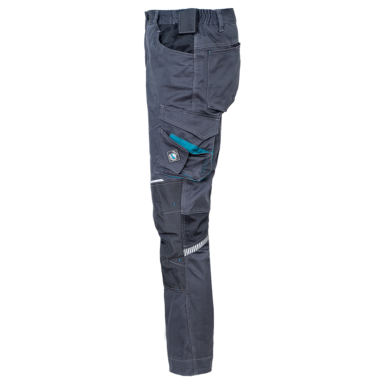 Pantaloni de lucru REVOLT 4STRETCH GREY/BLACK/PETROL - 5