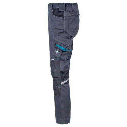 Pantaloni de lucru REVOLT 4STRETCH GREY/BLACK/PETROL - 5