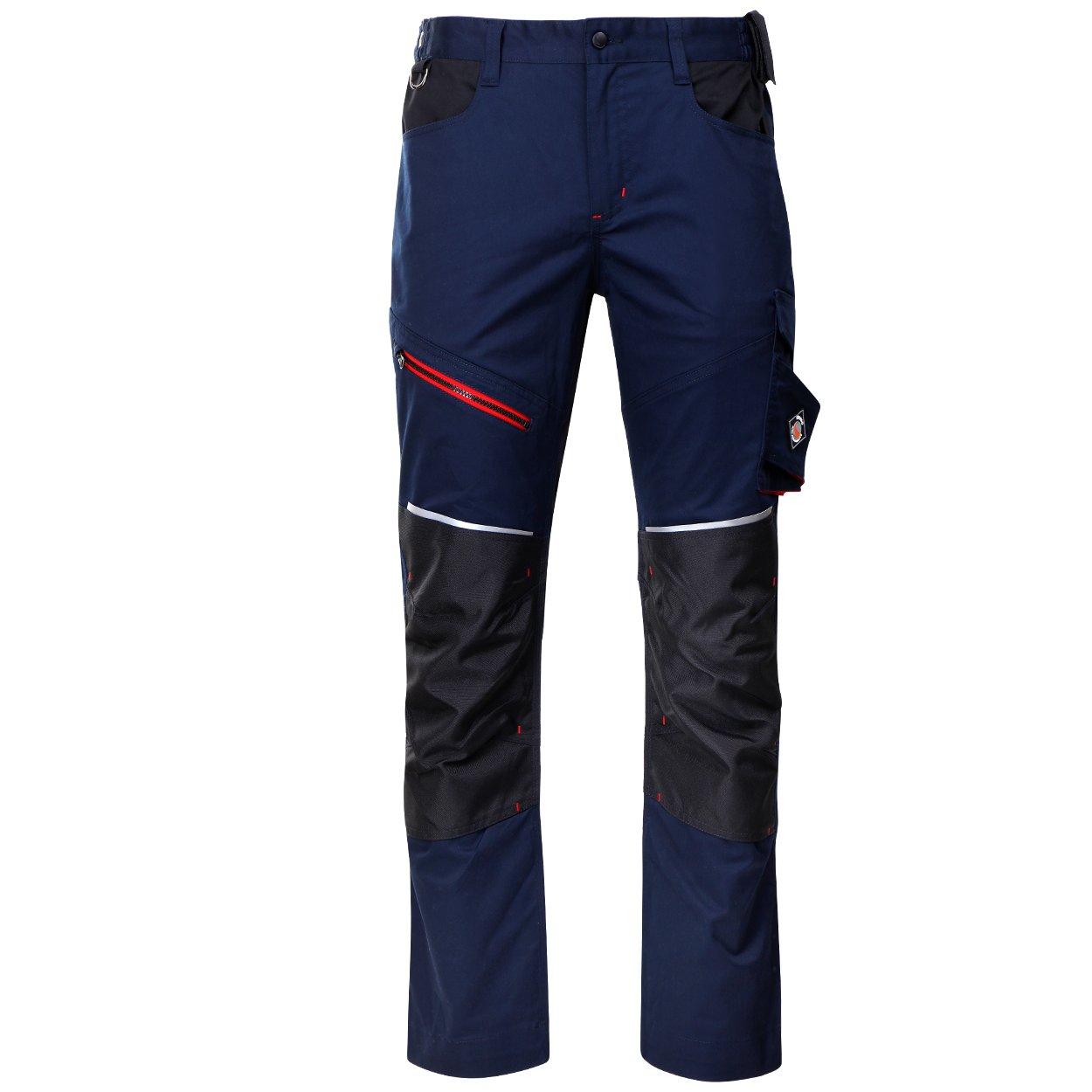 Pantaloni de lucru REVOLT 4STRETCH ALBASTRU MARIN/NEGRU - 1