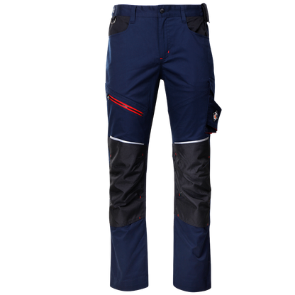 Pantaloni de lucru REVOLT 4STRETCH ALBASTRU MARIN/NEGRU - 1