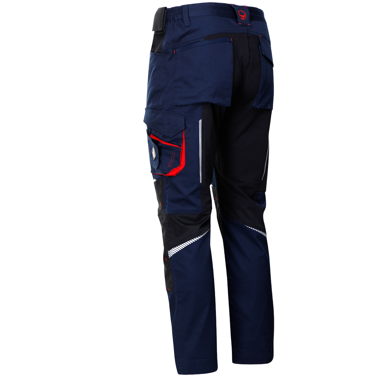 Pantaloni de lucru REVOLT 4STRETCH ALBASTRU MARIN/NEGRU - 4