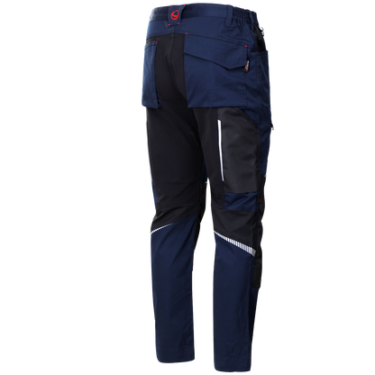 Pantaloni de lucru REVOLT 4STRETCH ALBASTRU MARIN/NEGRU - 5