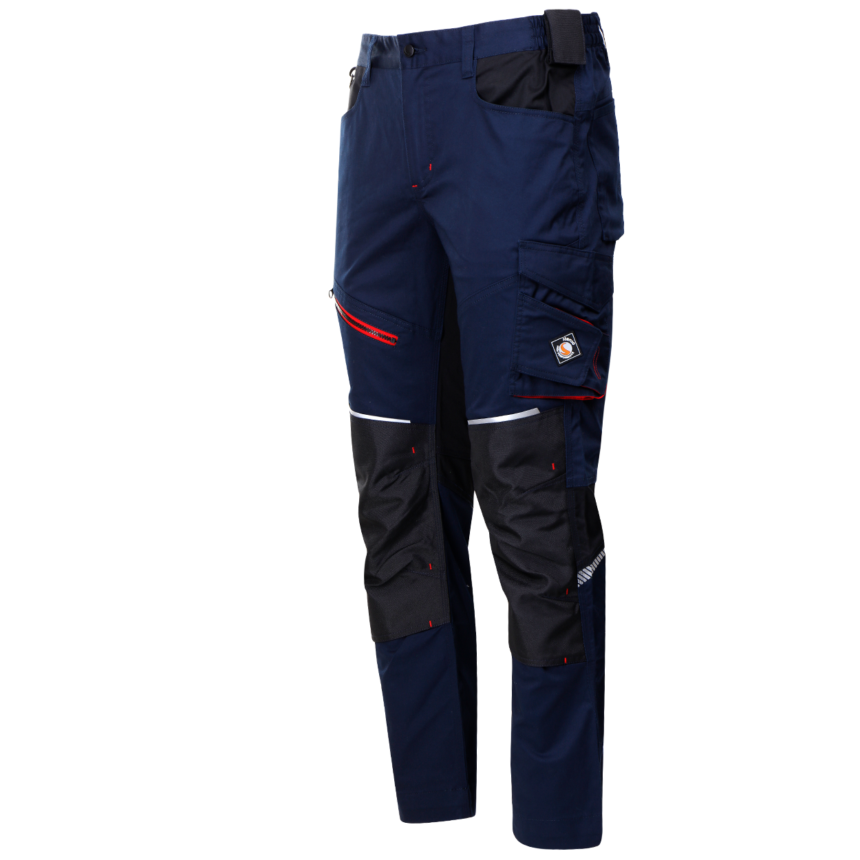Pantaloni de lucru REVOLT 4STRETCH ALBASTRU MARIN/NEGRU - 6