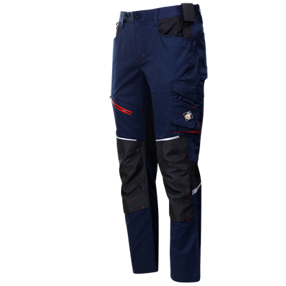 Pantaloni de lucru REVOLT 4STRETCH ALBASTRU MARIN/NEGRU - 6