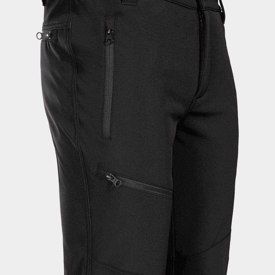 Work trousers REVOLT SOFTSHELL BLACK - 4