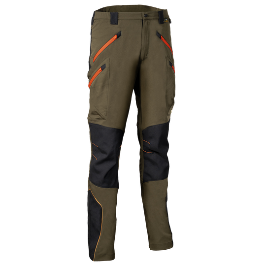 Pantaloni de lucru VELTEN MARO/NEGRU/PORTOCALIU