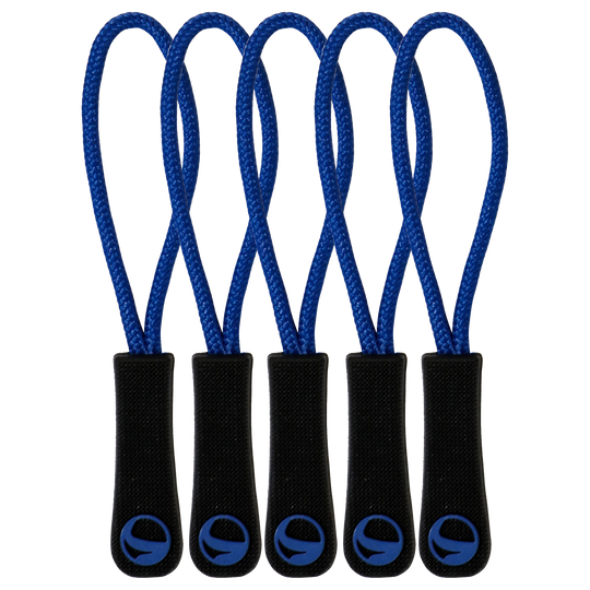 Zipper puller BLUE 5 PCs.